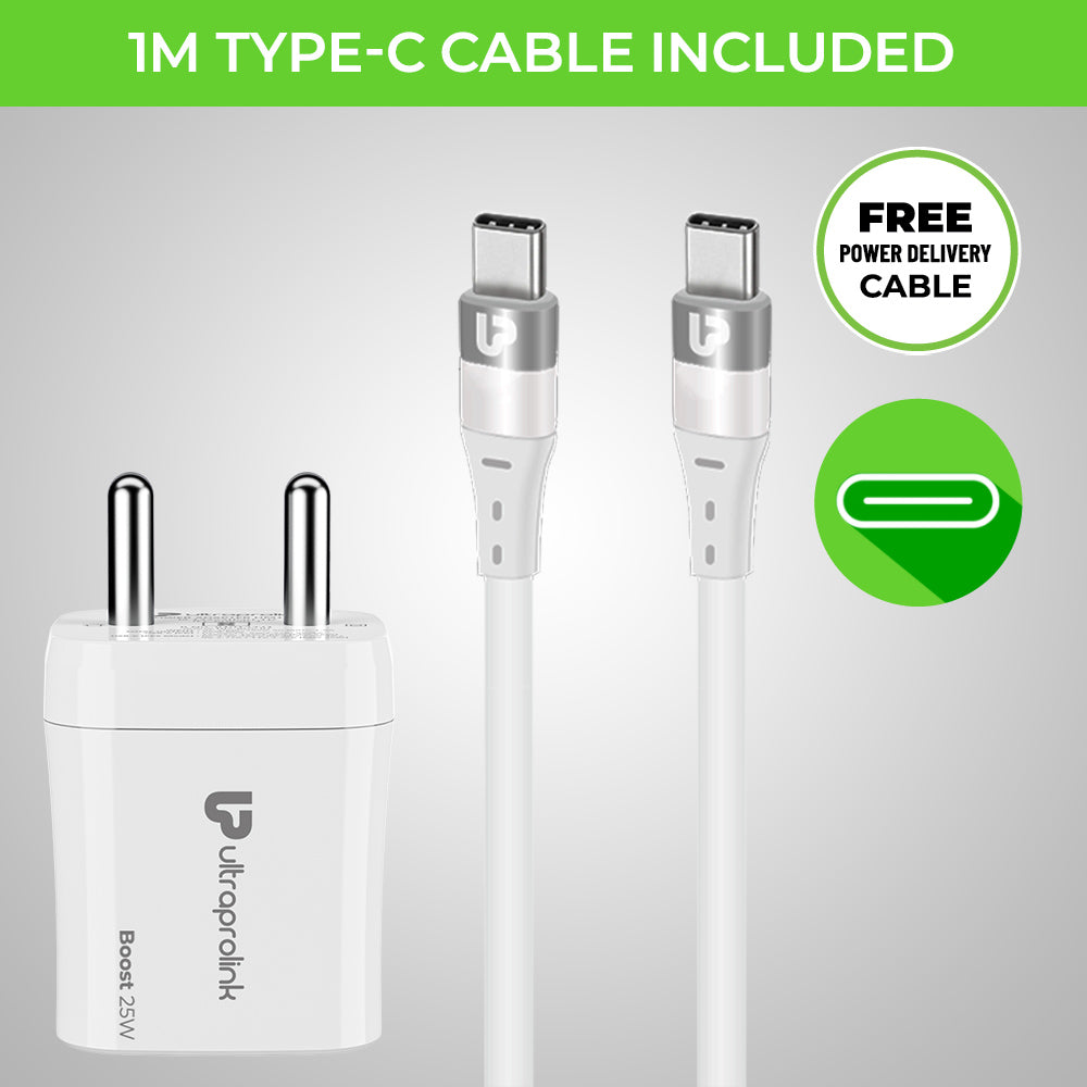 25w charger with type c with cable