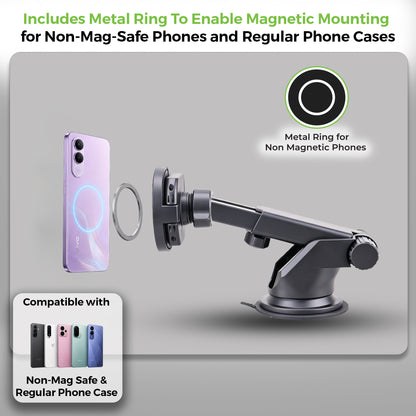DriveSafe Smart | 2-in-1 MagSafe & Clamp Car Phone Holder | UM1278
