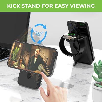 3-in-1 Vylis GO Wireless Dock with Detachable Mag-Safe Power Bank UM1006GO