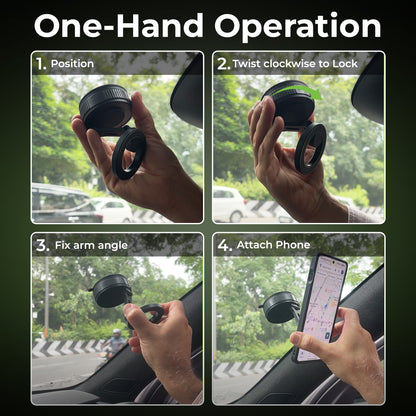 Magneto Magnetic Mobile Holder with Vacuum Grip UM1226