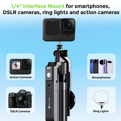 Snap-Z Aura | AI Face Tracking Tripod 180cm with 360 degree Rotation | UM1279