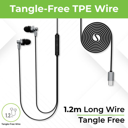 blutooth headset headset wired wire headphone type c earphone