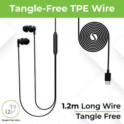 blutooth headset headset wired wire headphone type c earphone