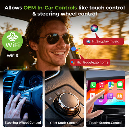 DriveLink | Android Auto/CarPlay Adapter | 2 in 1 Wireless Car Receiver| UM1221L