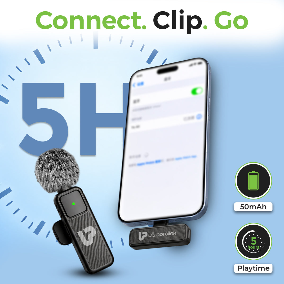 Sonic Mic | Sonic Wireless Lavalier Collar Mic | UM1212