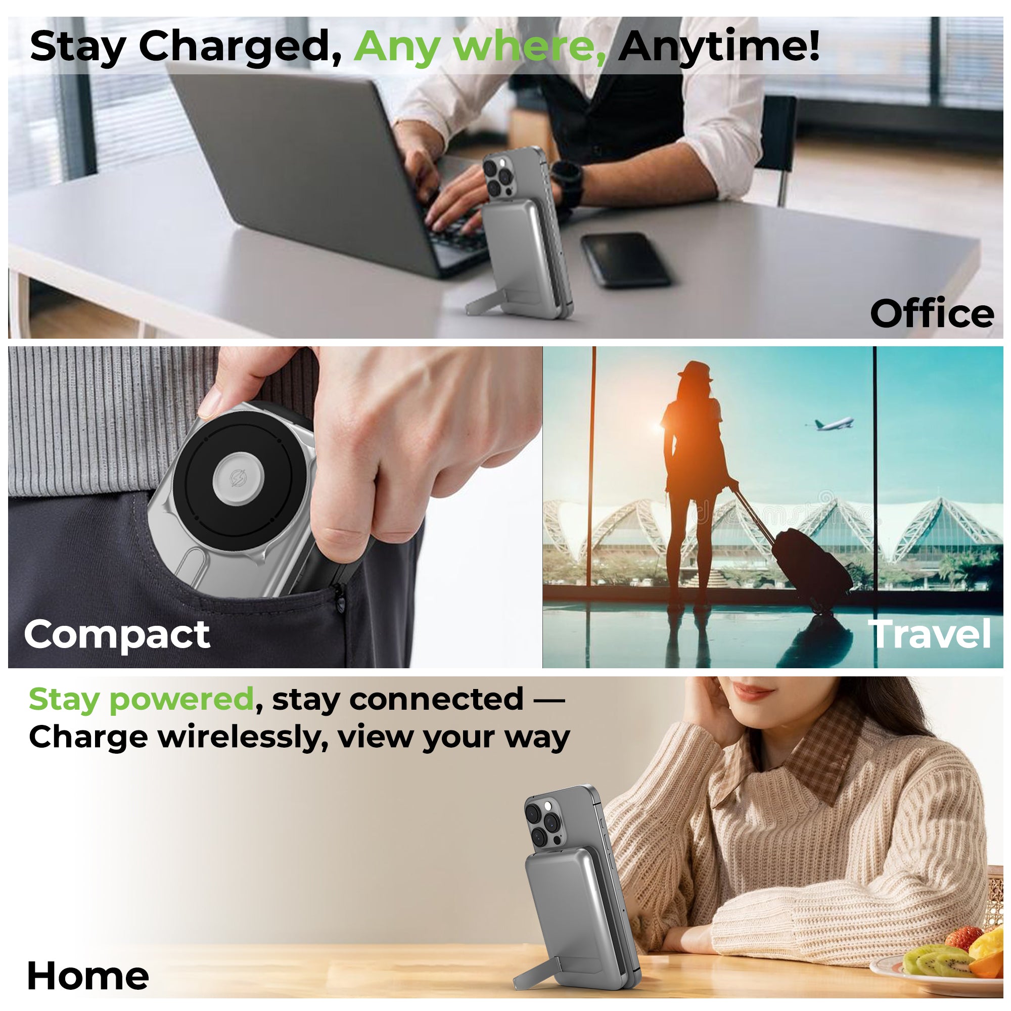 Juice-Up Mag 5 3-in-1 Wireless Magnetic Power Bank (10,000mAh) UM1126