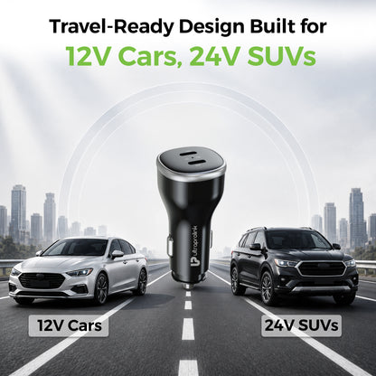 Mach 66 | 66W Dual USB-C Car Charger | UM1275