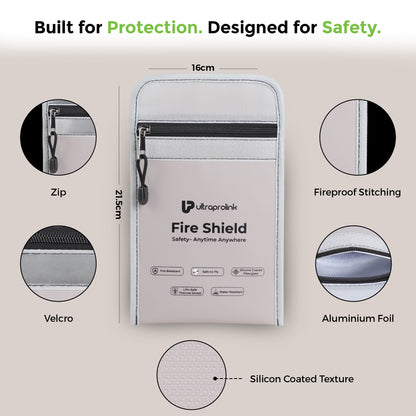 FireShield | Fire-Resistant Safety Bag for Storage Power Banks and Lithium Batteries | UM1288