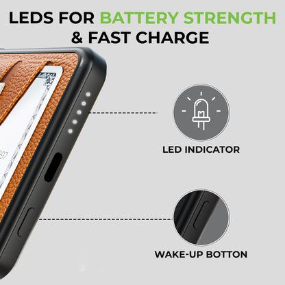 Juice-Up Swipe Mag-safe power bank 5000mAh with Stand & Wallet UM1128