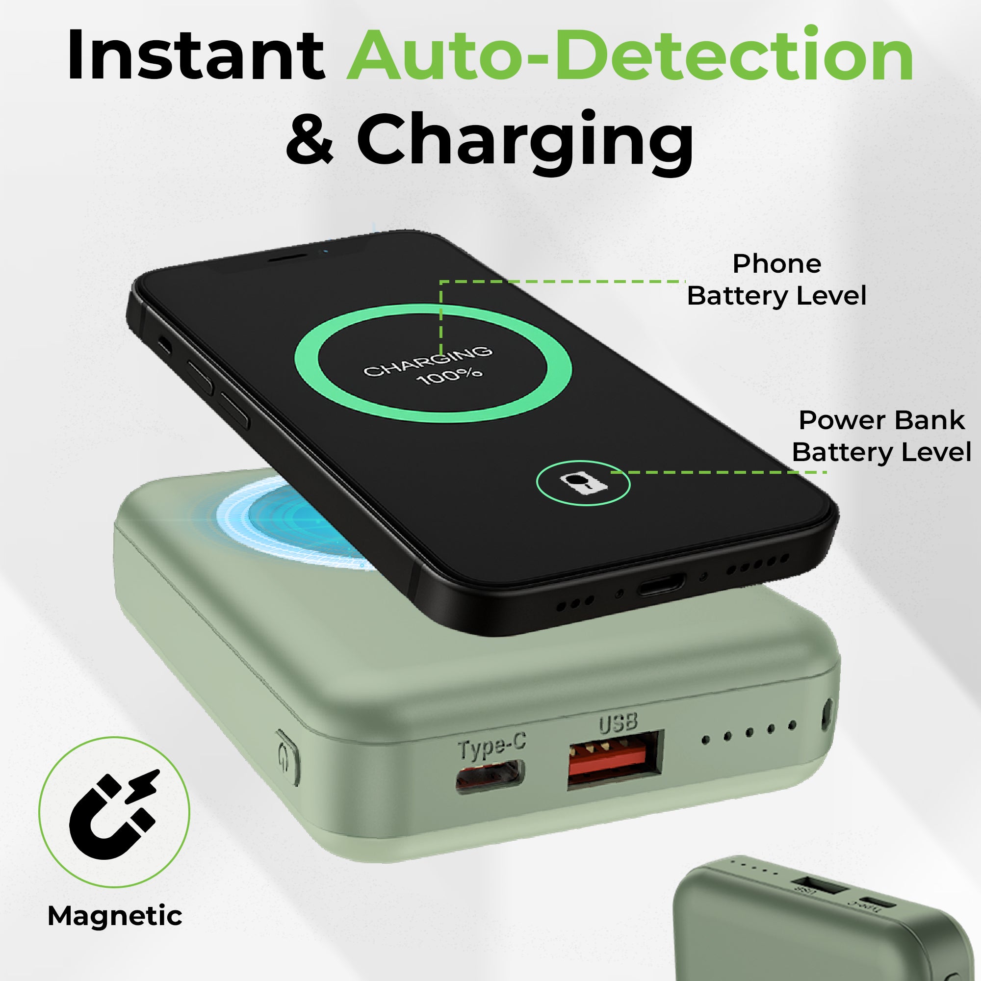 Juice-Up Mag 6 Wireless Magnetic Power Bank (10,000mAh) UM1120
