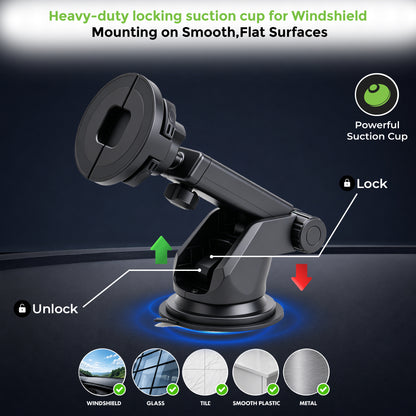 DriveSafe Smart | 2-in-1 MagSafe & Clamp Car Phone Holder | UM1278