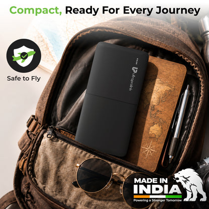 Juice-Up Pronto | 10000mAh Slim Power Bank|12W Fast Charging | UM1332BLK