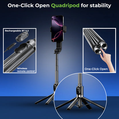 Snap-Z Pro 3in1 Gimbal-Selfie Stick & Extendible Quadripod UM1233