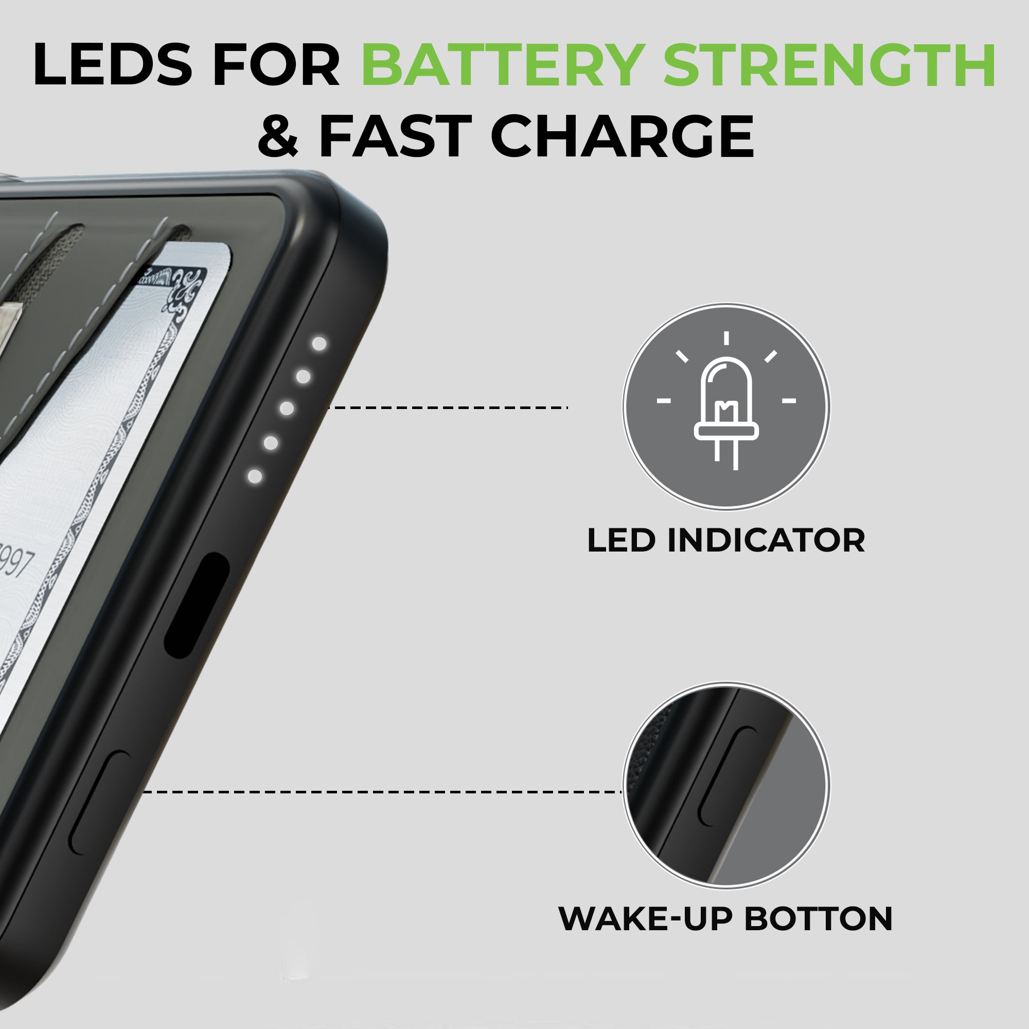 Juice-Up Swipe Mag-safe power bank 5000mAh with Stand & Wallet UM1128