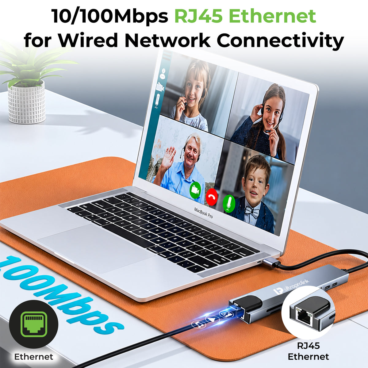 Smart Hub 8 | USB-C 8-in-1 Docking Hub | UL1289