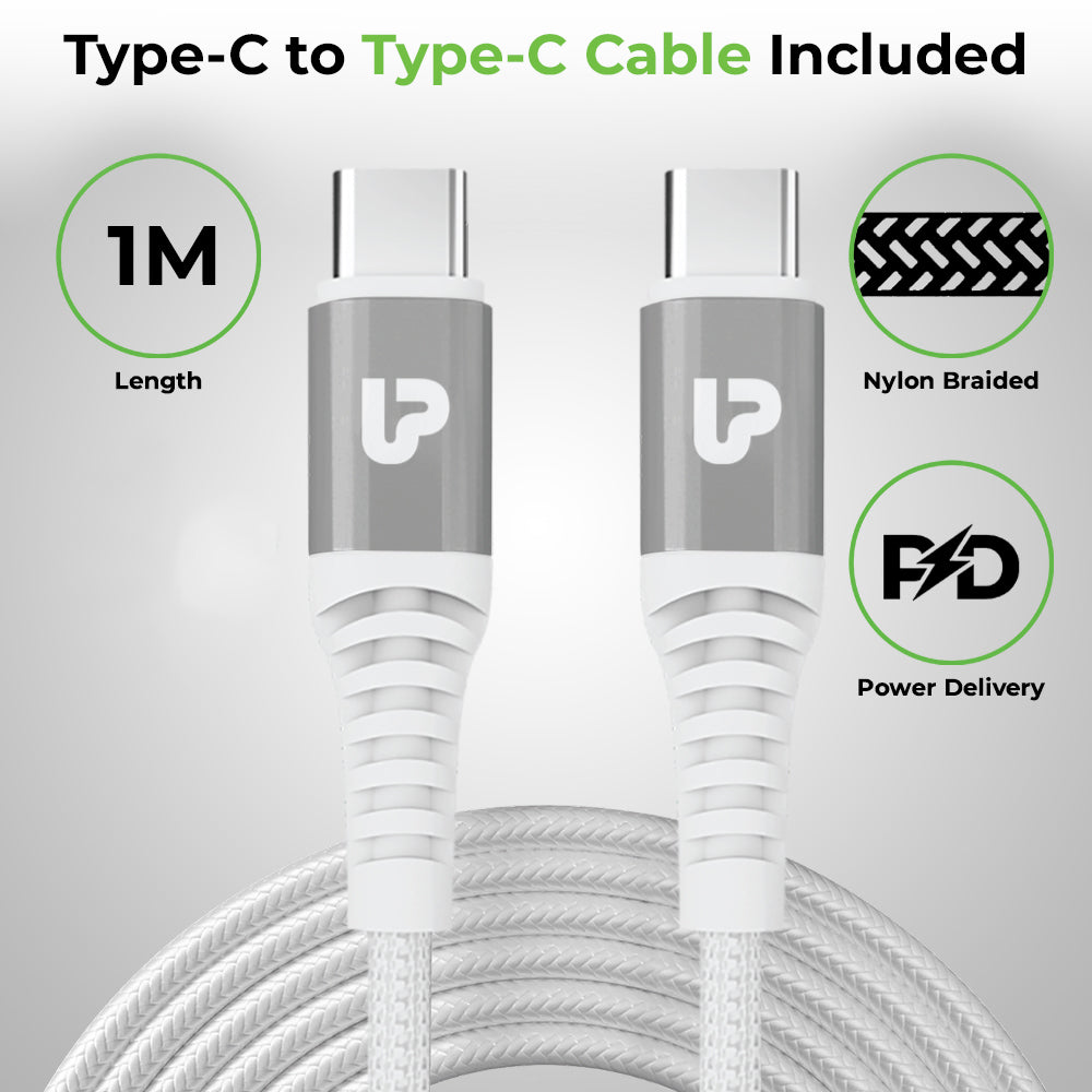 Boost 145 Dual USB Multi-Protocol Fast Travel Charger with 1m C-C Cable UM1134C