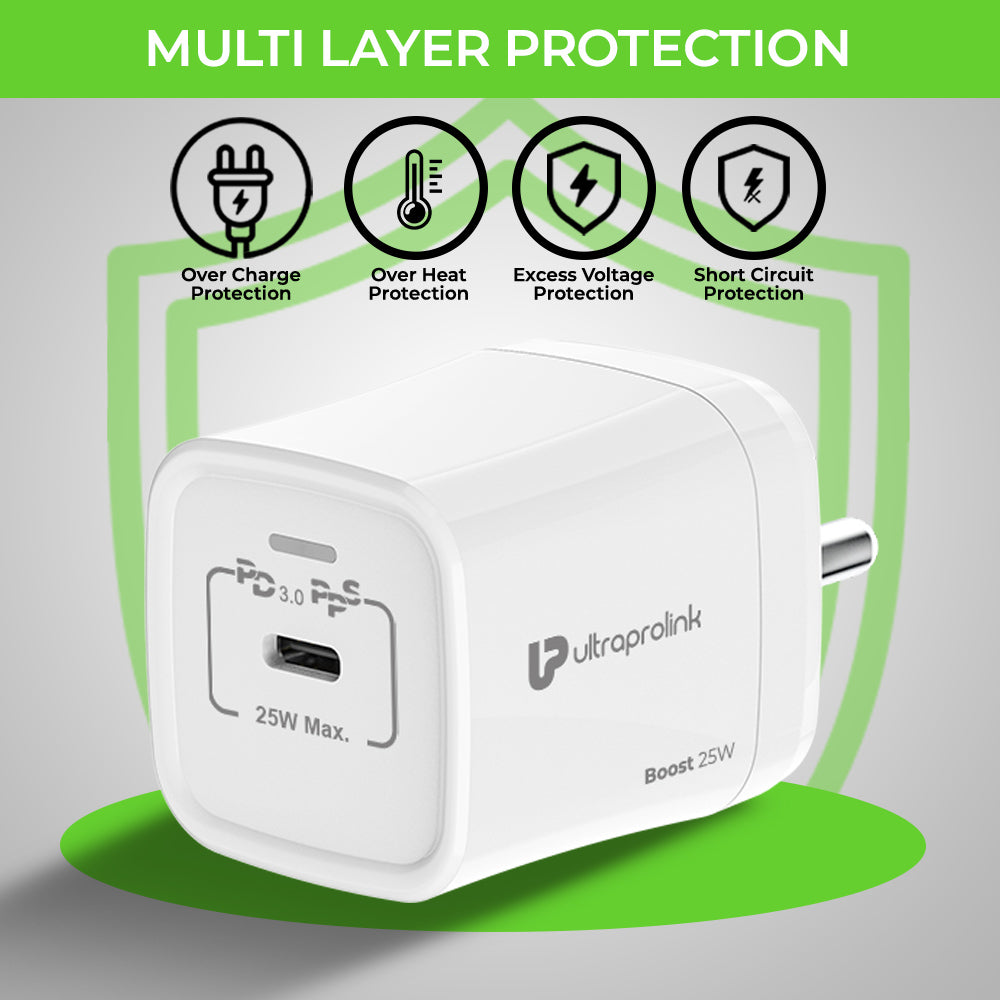 25w charger with type c with cable