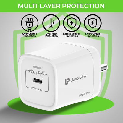 25w charger with type c with cable