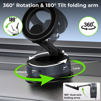 Magneto Magnetic Mobile Holder with Vacuum Grip UM1226