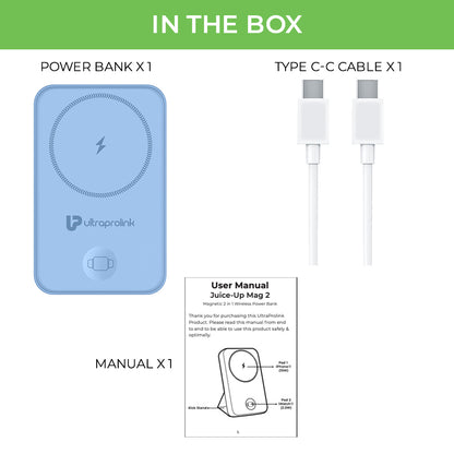 Juice-Up Mag 2 in 1 Wireless Magnetic Power Bank (10,000mAh) UM1113
