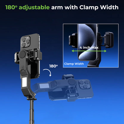 Snap-Z Pro 3in1 Gimbal-Selfie Stick & Extendible Quadripod UM1233