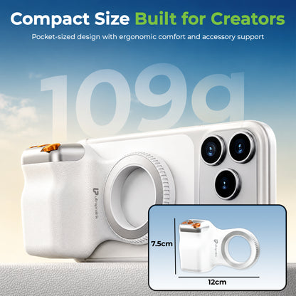 Snap-Z Grip | Magnetic Phone Camera Grip with Detachable Bluetooth Shutter & zoom control | UM1273