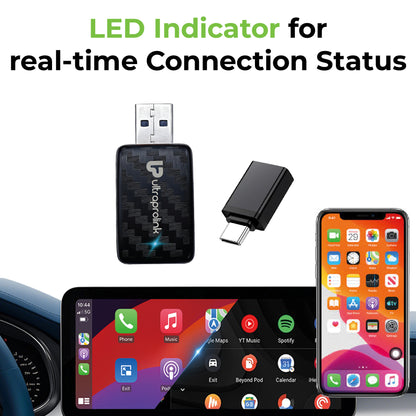 DriveLink | Android Auto/CarPlay Adapter | 2 in 1 Wireless Car Receiver| UM1221L