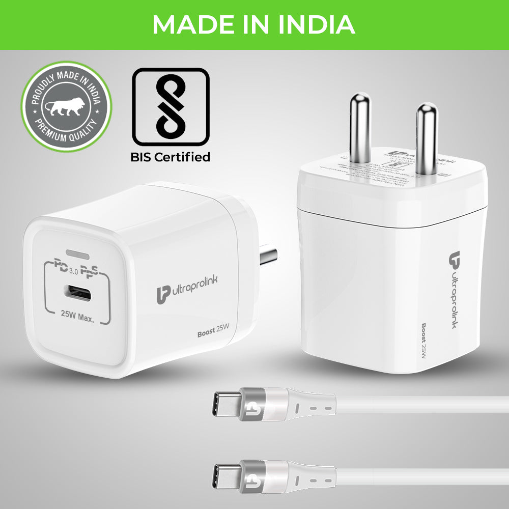 25w charger with type c with cable