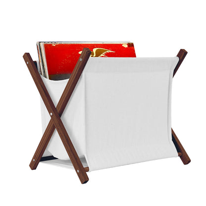 12" Vinyl Records Folding Canvas & Wood holder for 30 LPs GK1261