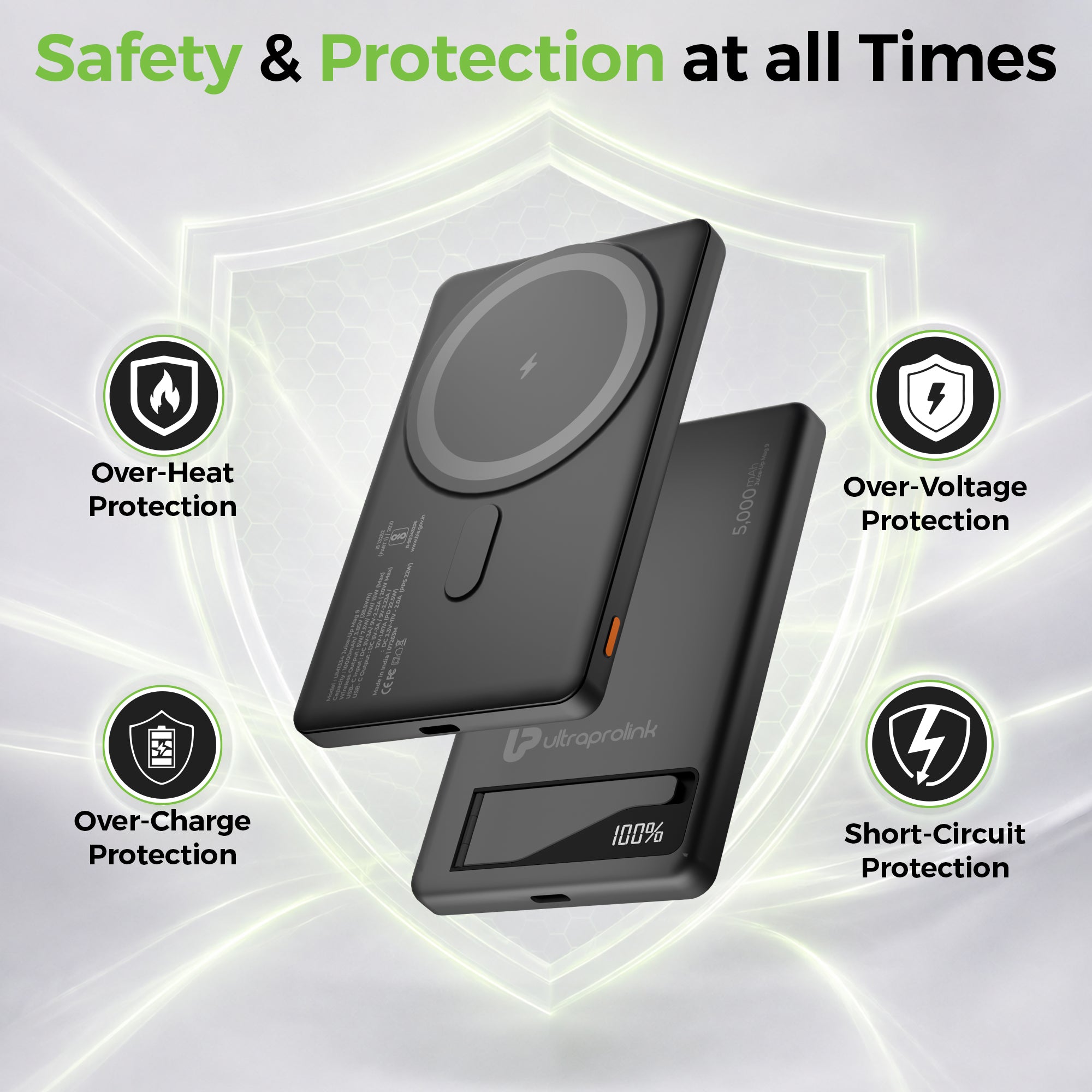 Juice-Up Mag 9 | 22.5W Magnetic Wireless Power Bank | 5000mAh | UM1335