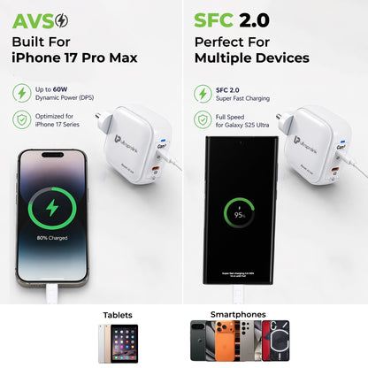 Boost 45 MP | Boost 45W GaN Charger Multi-protocol with 1m Type C cable | UM1342