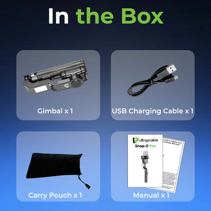 Snap-Z Pro 3in1 Gimbal-Selfie Stick & Extendible Quadripod UM1233