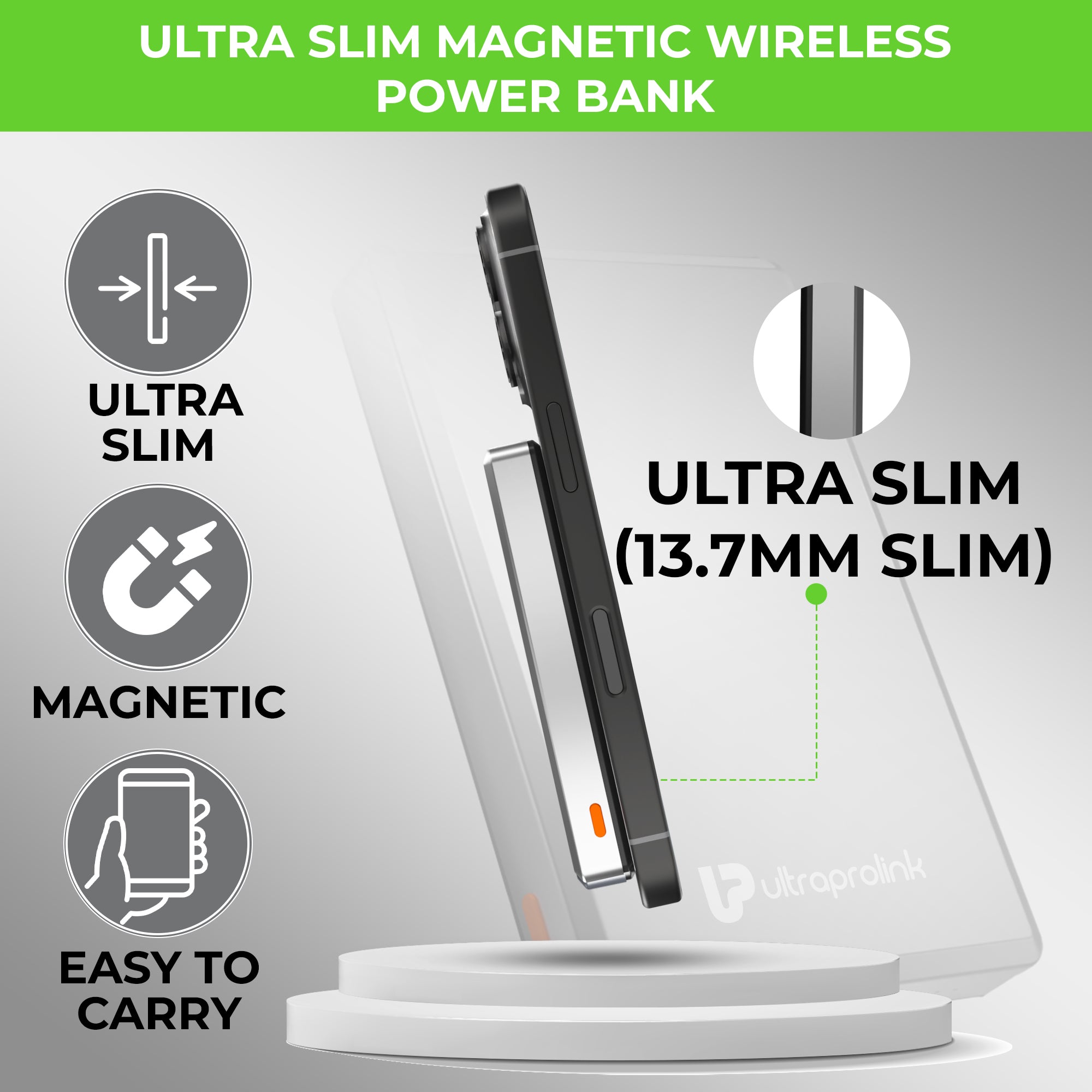 Juice-Up Mag 4 Wireless Magnetic Power Bank (10,000mAh) UM1124