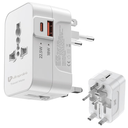 Travel Mate | World Travel Adapter & 2 USB Charger (PD 20W) | UM1341