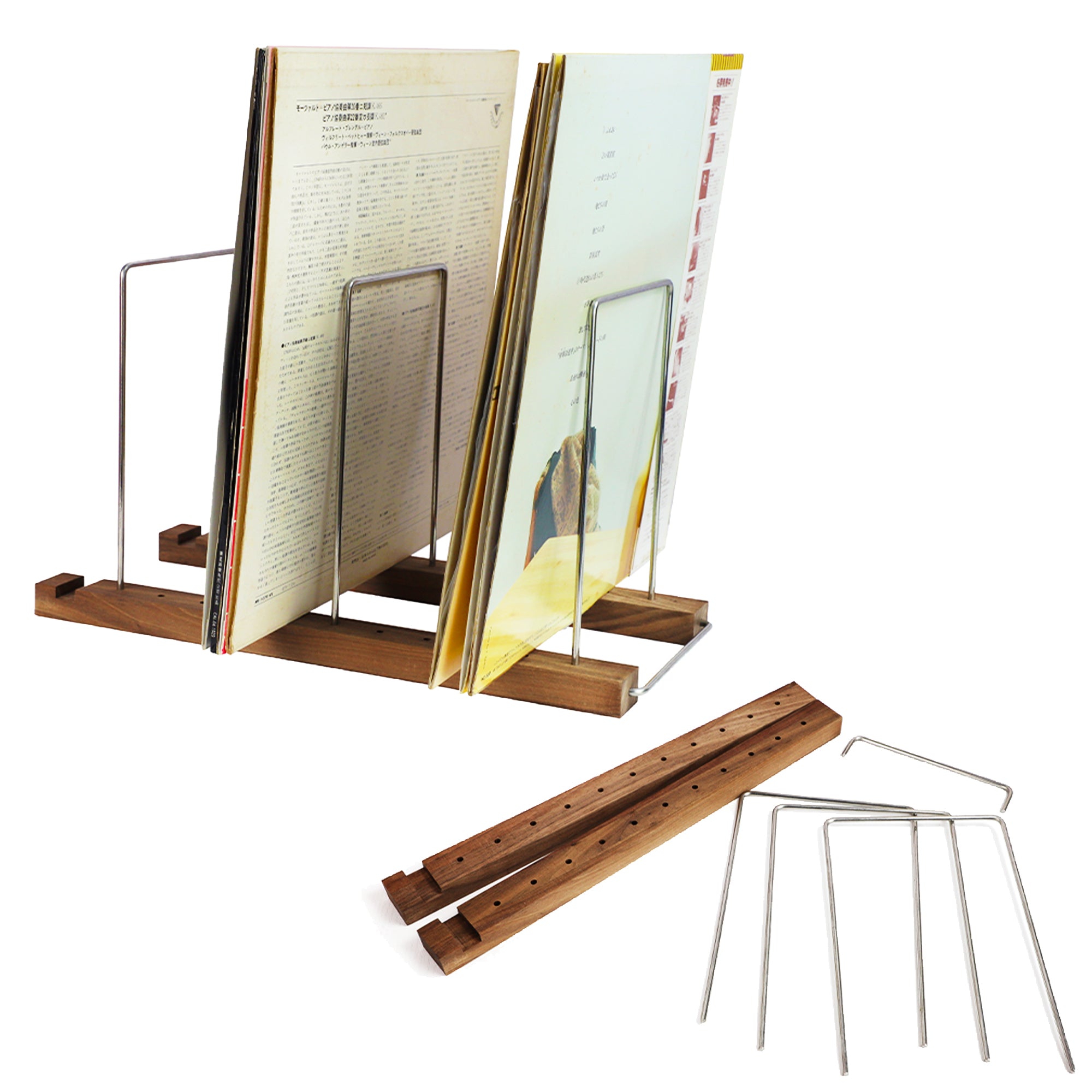 Gramo Kraft | UltraProlink | 12'' Vinyl Record Stand holder ( 60-70 LPs) GK1251BWN