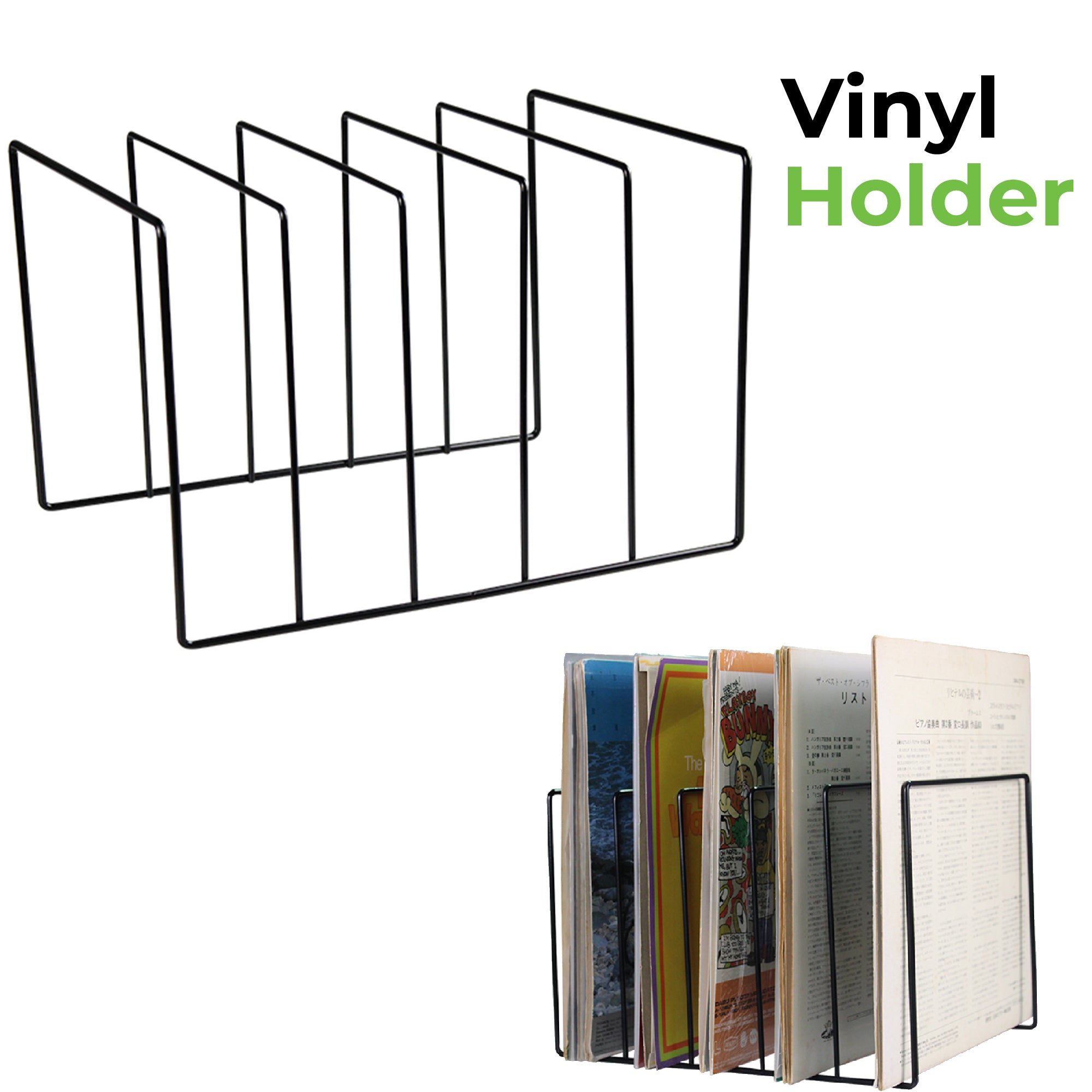 12'' Vinyl Record Holder (Holds 50-60 LPs) GK1252