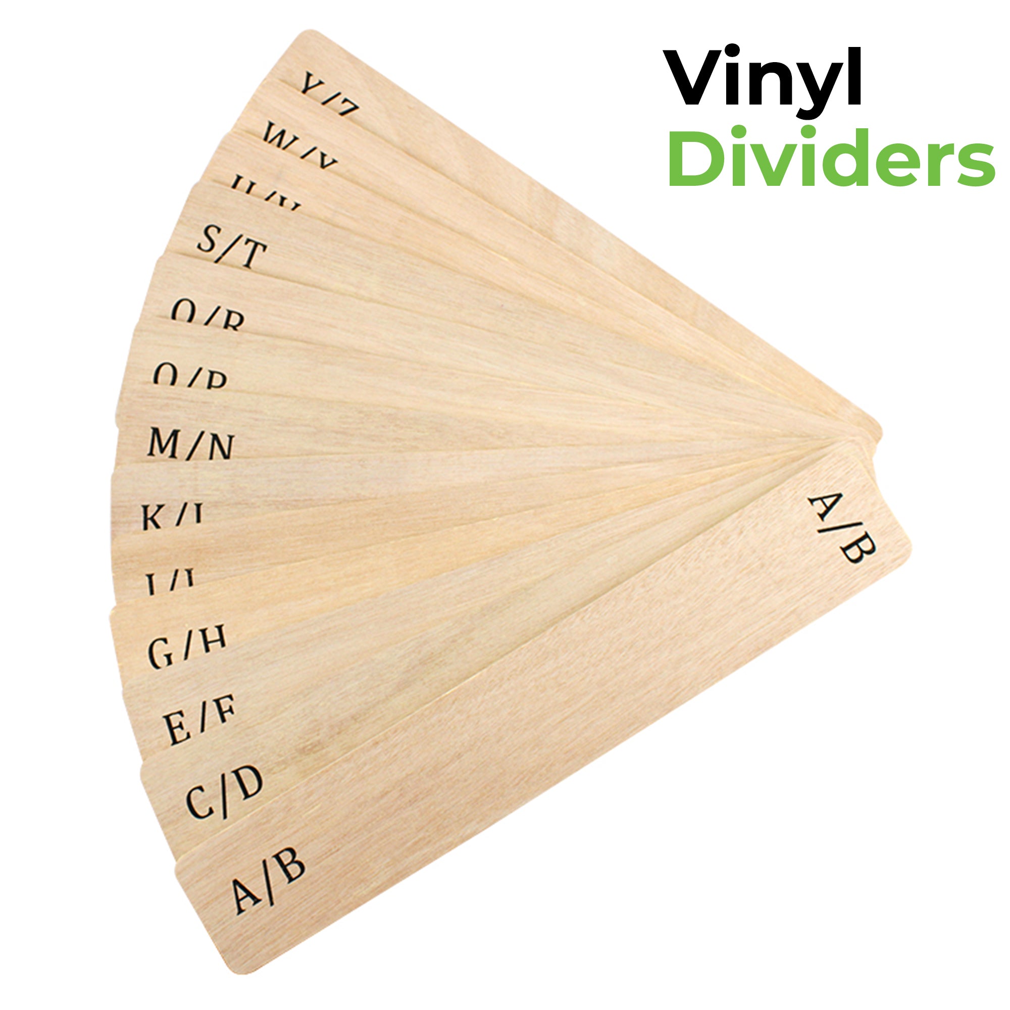 Vinyl Dividers Wooden with alphabetical markings ( 13 pcs) GK1256