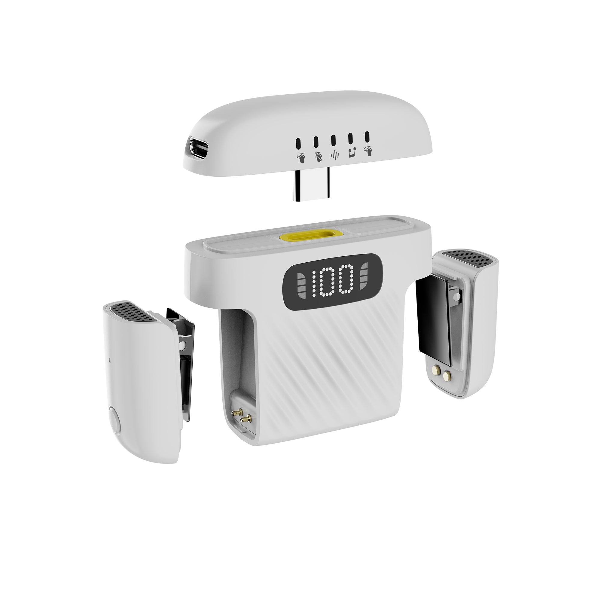 Sonic Vibe | Dual Wireless Microphones with Charging Case | UM1215WHT