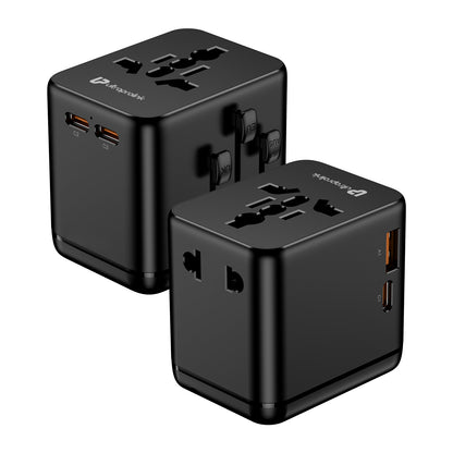 Universal Travel Adapter|30W GaN Charger with PD-PPS|Powers Up to 6 Devices | 2500W Max | UM1181
