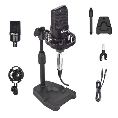 On-Air Cardioid Condenser Microphone  with 2m Cable UM1220BLK