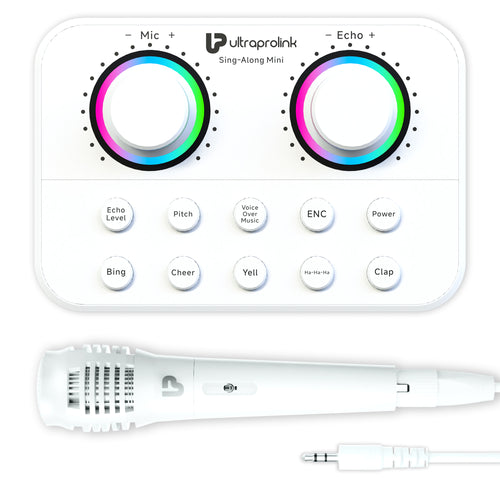 Sing-Along Mini Wireless Karaoke & Live Broadcast Mixer with Condenser Mic UM1002M