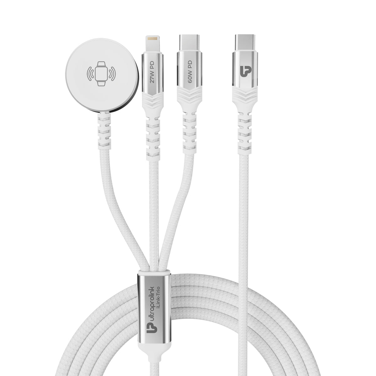 iLink Trio 3-in-1 Fast Charging Cable for Macbook, iPhone & iWatch/Pod ...