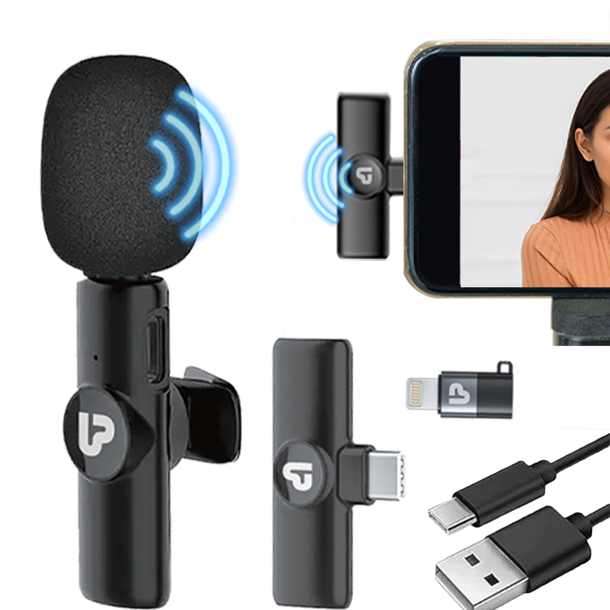 Sonic Wireless Microphone & Receiver Set UM1191-1 – UltraProlink