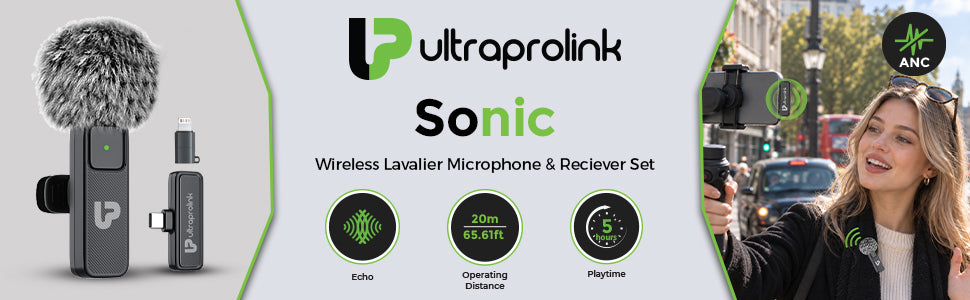 Sonic Mic | Sonic Wireless Lavalier Collar Mic | UM1212