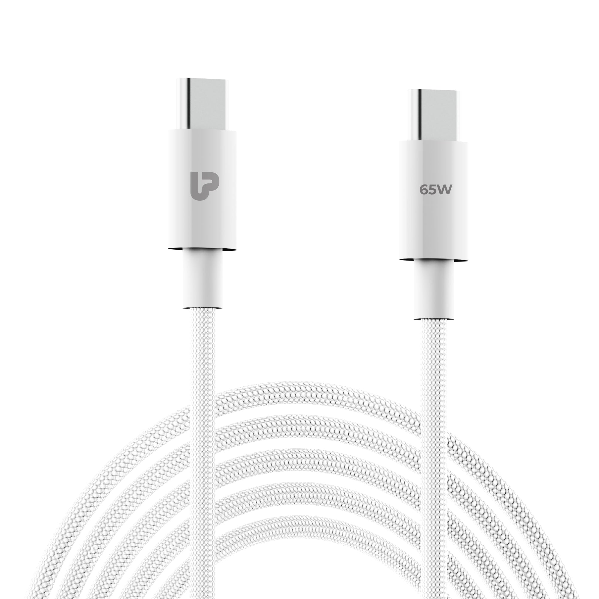 Zap+ 65 USB-C to USB-C 65W Power Delivery 3.1 Cable UL1228WHT-0100