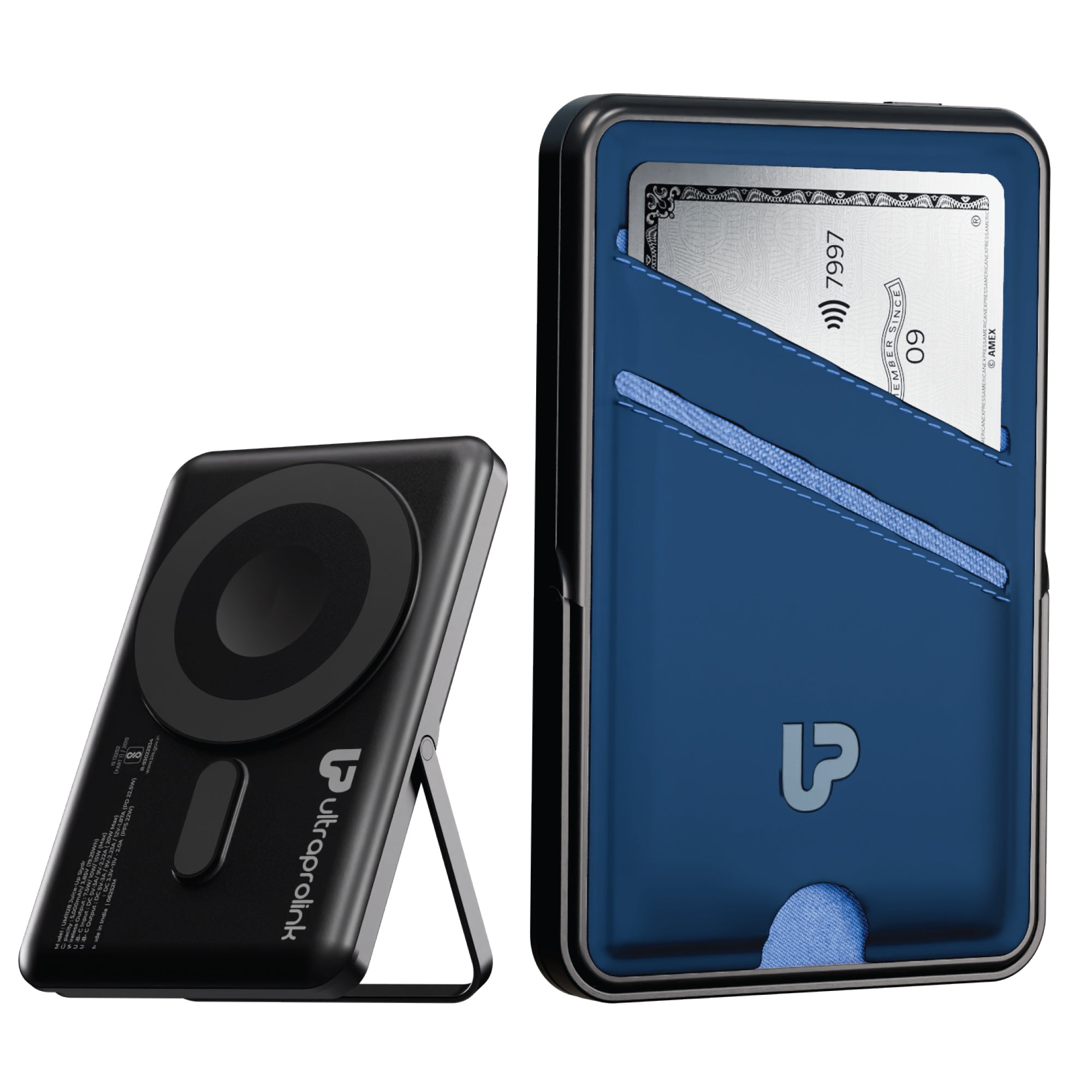 Juice-Up Swipe Mag-safe power bank 5000mAh with Stand & Wallet UM1128