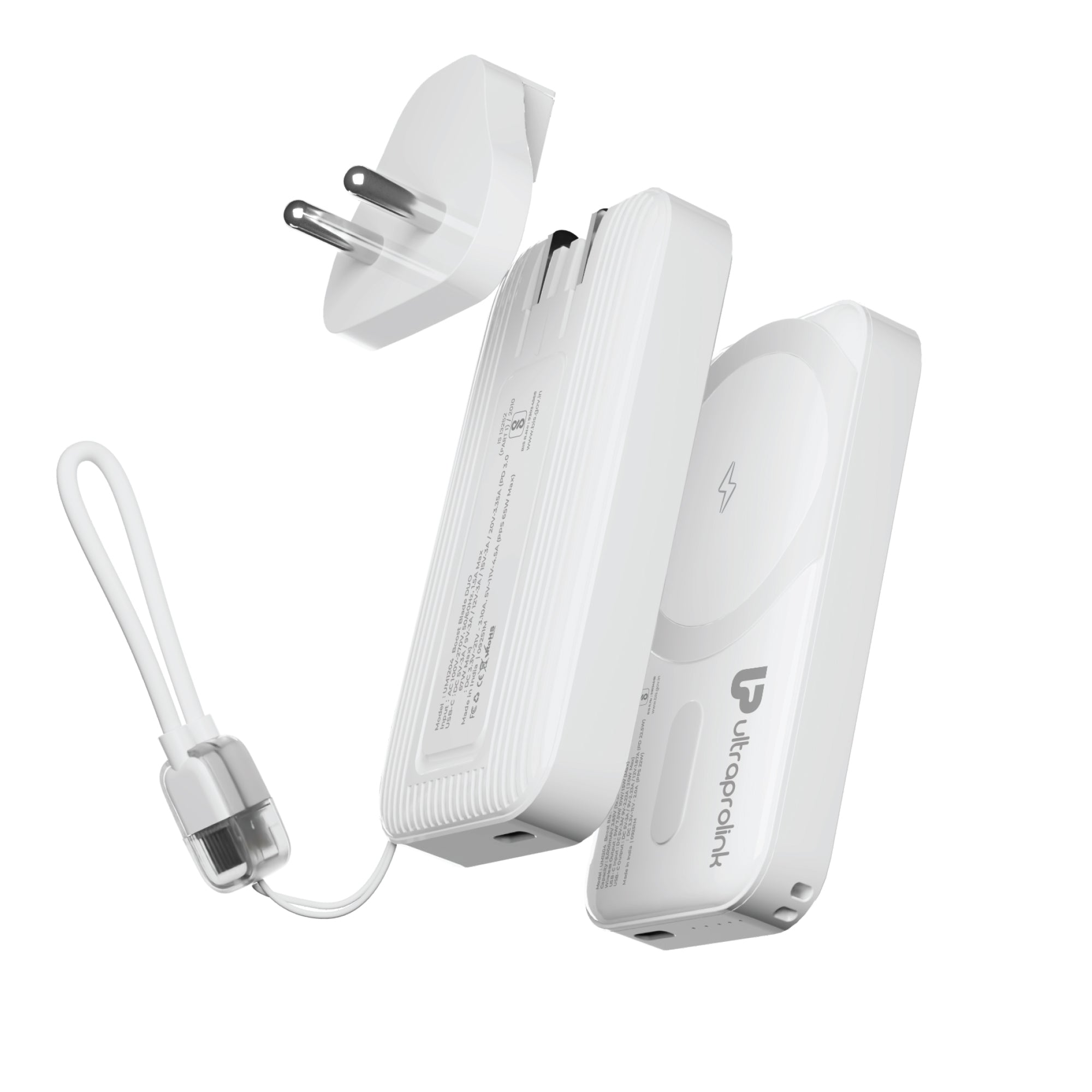 Boost Blade DUO Slim Travel Charger & Magnetic Wireless Powerbank UM1204