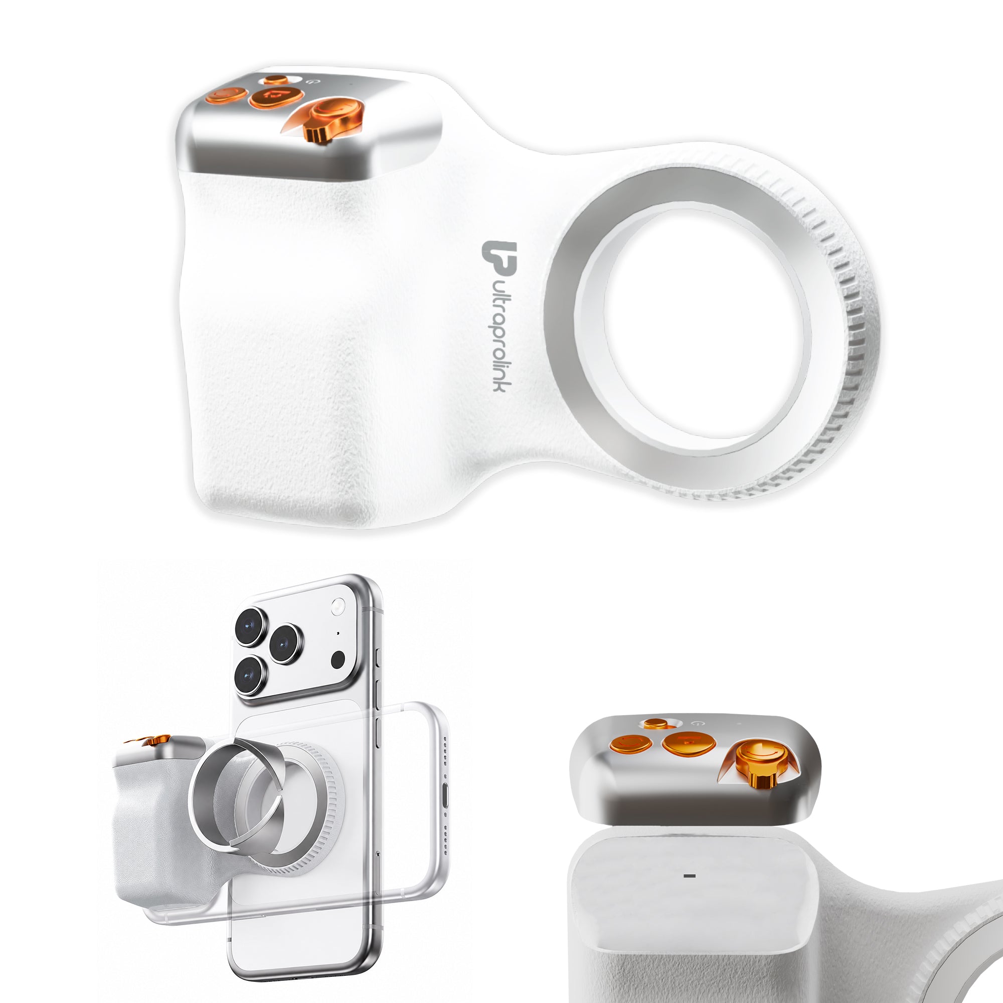 Snap-Z Grip | Magnetic Phone Camera Grip with Detachable Bluetooth Shutter & zoom control | UM1273