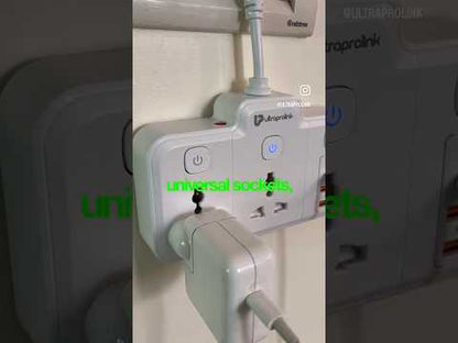 Surge Protector -2 Sockest with 4 USB Ports & 3 Switches | Surge Pro 20 |UM1272U