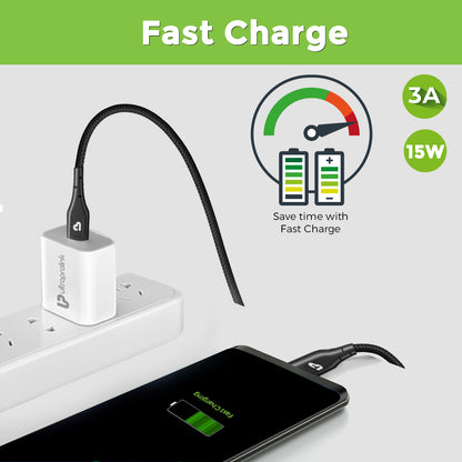 Available in Micro USB, Type C & iPhone connectors